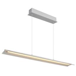 Netlighting Muriella Bar Pendant Aluminium Glass Shade LED 3000K in Grey - thumbnail 1