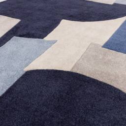 The Rug Shop UK Blue Handmade Modern Abstract Pet Easy To Clean Area Rug - Size: 200 cm x 290 cm - thumbnail 2