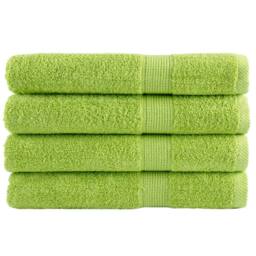 Berkfield Home Premium Sauna Towels SOLUND 4 pcs Apple Green 80x200 cm 600 gsm - thumbnail 2