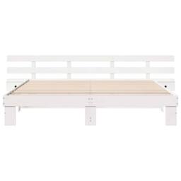 Berkfield Home Modern with Drawer White 200 x 200 cm Wood - thumbnail 5