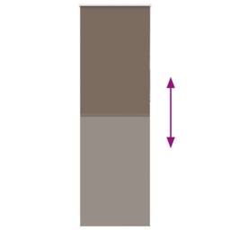 Berkfield Home Roller Blind Blackout Coffee 70x210 cm Fabric Width 65.7 cm Polyester in Brown - thumbnail 5