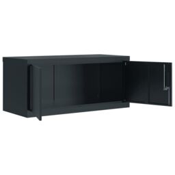Berkfield Home File Cabinet Anthracite 90x40x110 cm Steel in Black - Size: 90 x 40 x 110 cm - thumbnail 5