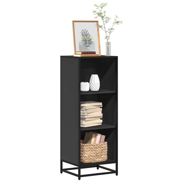 Berkfield Home Book Cabinet Black 40x35x107.5 cm Engineered Wood - image 1