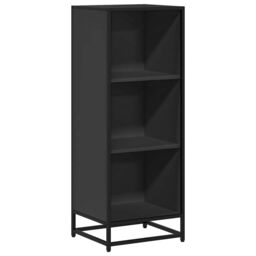 Berkfield Home Book Cabinet Black 40x35x107.5 cm Engineered Wood - thumbnail 2