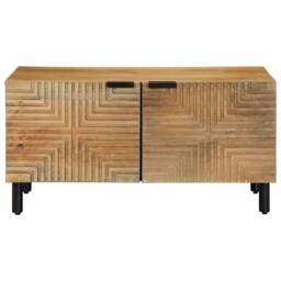 Berkfield Home Beautiful Coffee Table Brown 80x50x40 cm Solid Wood Mango - Size: 80 x 50 x 40 cm - thumbnail 3