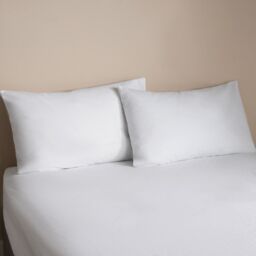 OHS Mattress Protector Topper Waterproof Pillowcase Fitted Sheet Single Double King in White - Size: Standard Pillow Case - thumbnail 5