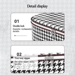 VOGREX 3pcs 180L Thickened Dustproof Storage Bags Clothes Quilt Organizer in Black - thumbnail 5