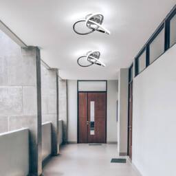 COMELY LED Ceiling Light, 30 W Flower Shape Ceiling Lights, 6500K, Silver - thumbnail 5