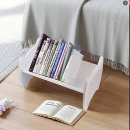 SPETLEK White Desktop Bookshelf Storage Rack for Books, Toys Office Supplies - thumbnail 5