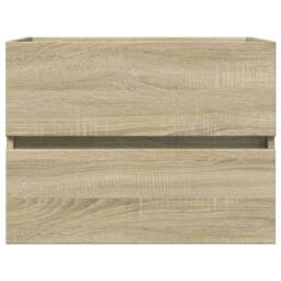 Berkfield Home Durable 2 Piece Bathroom Furniture Set Ceramic & Engineered Wood in Brown - thumbnail 5