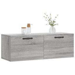 Berkfield Home Wall Cabinet Grey Sonoma 100x36.5x35 cm Engineered Wood - thumbnail 3
