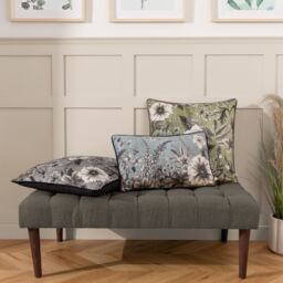 Wylder Harlington Botany Floral Piped Cushion in Beige - Size: 50 cm x 50 cm - thumbnail 6