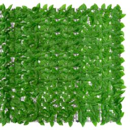 Berkfield Home Balcony Screen with Green Leaves 300x150 cm - thumbnail 3