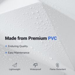Gymax 20-Pack 3D Wall Panels PVC Wall Tiles for DIY Painting & Cutting in White - thumbnail 3