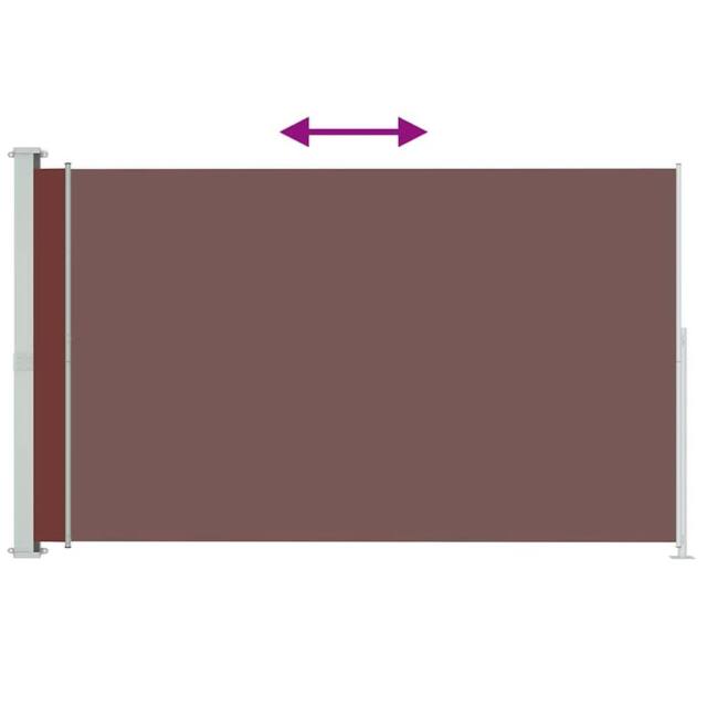 Berkfield Home Patio Retractable Side Awning 180x300 cm Brown - image 1