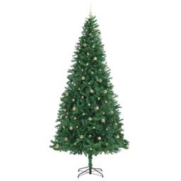 Berkfield Home Artificial Christmas Tree with 300 LEDs with Stand Green 300 cm - thumbnail 4
