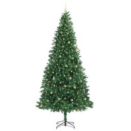 Berkfield Home Artificial Christmas Tree with 300 LEDs with Stand Green 300 cm - thumbnail 3