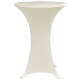 Berkfield Home Standing Table Cover √ò70 cm Cream Stretch 4 pcs - thumbnail 4