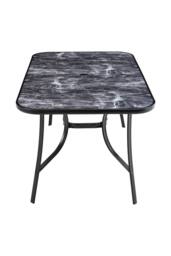 Living and Home Garden Rectangular Tempered Glass Marble Coffee Table - thumbnail 5