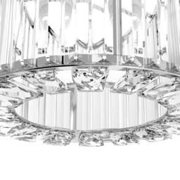 Emitto Crystal Ceiling Light Chandelier Bedroom Hallway Pendant Lamp E27 in Metallics - thumbnail 6