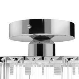 Emitto Crystal Ceiling Light Chandelier Bedroom Hallway Pendant Lamp E27 in Metallics - thumbnail 7