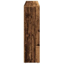 Berkfield Home Room Divider Bookcase 3-Tier Old Wood 137.5x29x103.5 cm Engineered Wood in Brown - thumbnail 6