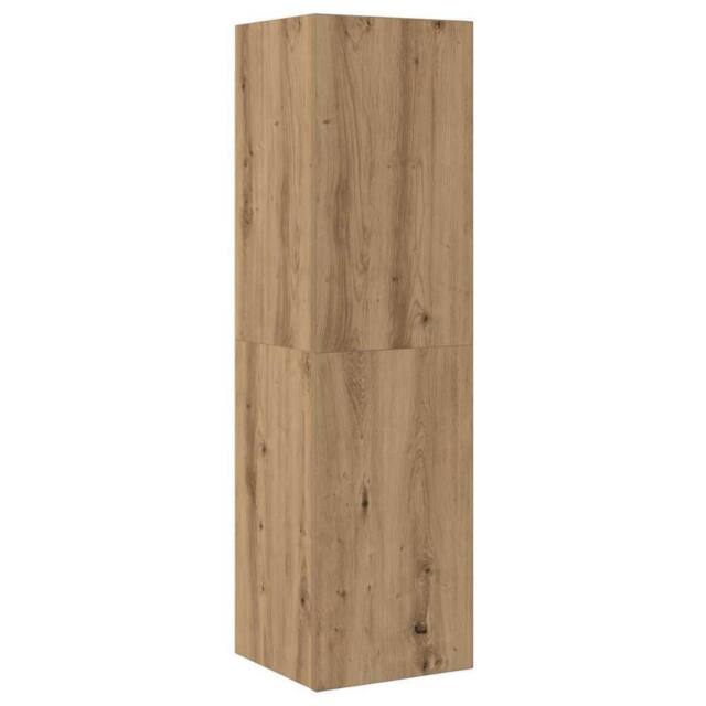 Berkfield Home TV Cabinet Artisan Oak 30.5x30x110 cm Engineered Wood in Brown - image 1