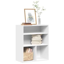 Berkfield Home Book Cabinet White 60x30x71.5 cm Engineered Wood - thumbnail 1