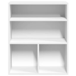 Berkfield Home Book Cabinet White 60x30x71.5 cm Engineered Wood - thumbnail 4