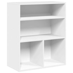 Berkfield Home Book Cabinet White 60x30x71.5 cm Engineered Wood - thumbnail 2