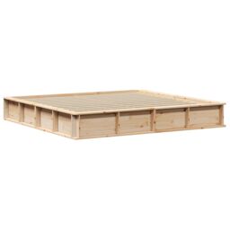Berkfield Home with Storage Manual Brown 200 x 200 cm Pine wood - thumbnail 2