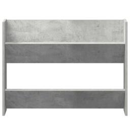 Berkfield Home Wall Shoe Cabinets 2 pcs Concrete Grey 80x18x60 cm Engineered Wood - Size: 80 x 18 x 60 cm - thumbnail 5
