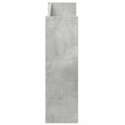Berkfield Home Wall Shoe Cabinets 2 pcs Concrete Grey 80x18x60 cm Engineered Wood - Size: 80 x 18 x 60 cm - thumbnail 6
