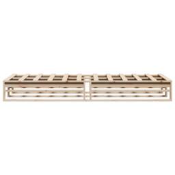 Berkfield Home Bed Frame without Mattress 90x190 cm Single Solid Wood Pine in Natural - thumbnail 5