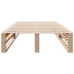 Berkfield Home Bed Frame without Mattress 90x190 cm Single Solid Wood Pine in Natural - thumbnail 4