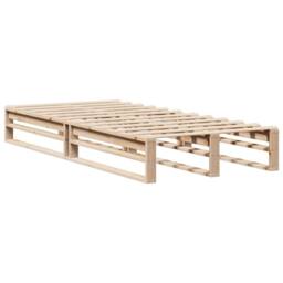 Berkfield Home Bed Frame without Mattress 90x190 cm Single Solid Wood Pine in Natural - thumbnail 3
