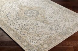Livabliss Lilian-Washable Grey Green Vintage Traditional Boho Living Dining Rug in Camel - Size: 120 cm x 170 cm - thumbnail 6