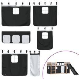 Berkfield Home Bunk Bed without Mattress with Slide White & Black 80x200 cm - thumbnail 5