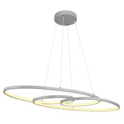 Netlighting Spira Pendant Ceiling Light Silver Colored Matt 2x LED 27006500K - thumbnail 4