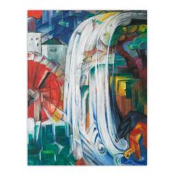 Artery8 Franz Marc Framed Wall Art The Bewitched Mill Colourful Painting - Size: A4 - thumbnail 3