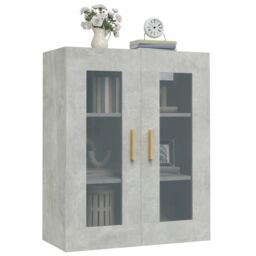 Berkfield Home Hanging Wall Cabinet Concrete Grey 69.5x34x90 cm - thumbnail 6
