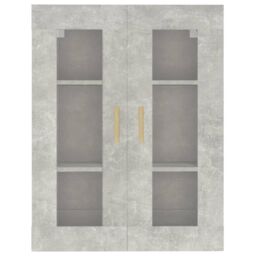Berkfield Home Hanging Wall Cabinet Concrete Grey 69.5x34x90 cm - thumbnail 3