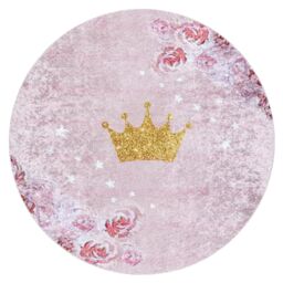 RugsX Junior Rug in Pink - Size: 120 cm diameter - thumbnail 3