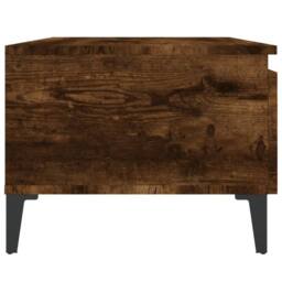 Berkfield Home Side Tables 2 pcs Smoked Oak 50x46x35 cm Engineered Wood in Brown - Size: 50 x 46 x 35 cm - thumbnail 9