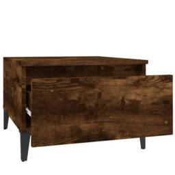 Berkfield Home Side Tables 2 pcs Smoked Oak 50x46x35 cm Engineered Wood in Brown - Size: 50 x 46 x 35 cm - thumbnail 8