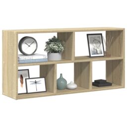 Berkfield Home Wall Shelf Sonoma Oak 100x25x50 cm Engineered Wood in Brown - Size: 100 x 25 x 50 cm - thumbnail 1