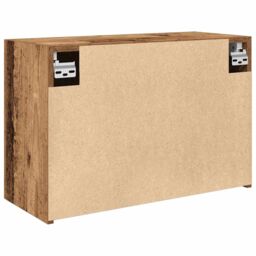 Berkfield Home Bathroom Wall Cabinet Old Wood 60x25x40 cm Engineered Wood in Brown - Size: 60 x 25 x 40 cm - thumbnail 8