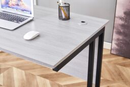 KOSY KOALA Grey Office Desk with Sturdy Iron Legs - Wooden Room Furniture for Home, Study & Office - thumbnail 9