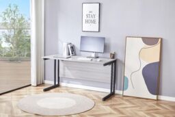 KOSY KOALA Grey Office Desk with Sturdy Iron Legs - Wooden Room Furniture for Home, Study & Office - thumbnail 7