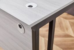KOSY KOALA Grey Office Desk with Sturdy Iron Legs - Wooden Room Furniture for Home, Study & Office - thumbnail 8